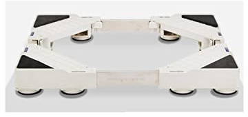Untergestell Waschmaschine Sockel Rutschfester Stoßdämpfungs Podeste & Rahmen für Kühlschrank Verstellbare Breite 42-65cm Stand für Trockner Antirutschmatte Höhe 5.5cm (12 Legs)