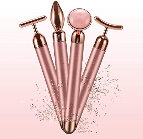 DANGSHAN 4-in-1 Face Massager Roller 24k Golden Face Roller, Arm Eye Nose Massage for Face Facial Massager Skin Care Tools