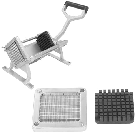 Potato Slicer Blade Stainless Steel Cutting Inserts and Punch Blade Assembly and Push Block Replacement Blade for Chip Cutter, Potato Cutter (9mm)