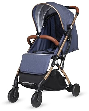 Bambico Airline Approved Foldable Cabin Stroller Pushchair - Navy
