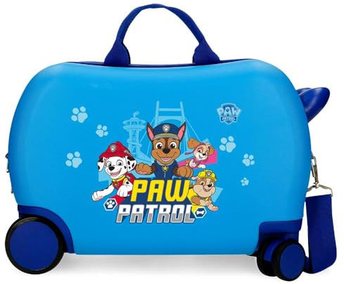 Paw Patrol Paw Patrol Always Heroic Kinderkoffer, Blau, 45 x 31 x 20 cm, Harter ABS-Kunststoff, 24,6 l, 1,8 kg, 4 Räder, Handgepäck, blau, medium, Kinderkoffer