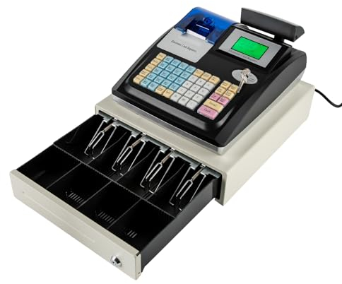 KEESUNG Registrierkasse, Kasse Gastronomie Einzelhandel Kassensystem mit 48 Tasten 40W Elektronische Multiport Geldscheinprüfer Stückzähler für Supermärkte, Großhandelsmärkte, Convenience Stores