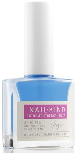 NAILKIND Extrem nagelförstärkare – svårt att motstå – ultimat behandling för mjuka spröda naglar – snabbtorkande skyddsformel – skonsam mot naglar – peta-certifierad grymhetsfri – 8 ml
