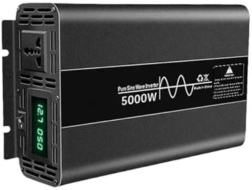 SIFUSM Onduleur Onduleur À Onde Sinusoïdale DC 12V À AC 220V 50HZ Convertisseur De Batterie Externe 4000W 5000W 7000W Onduleur Solaire pour Voiture Convertisseur(12V 5000W)