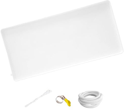 WANGCEPLSD Abtropfschale für Klimaanlagen mit Ablaufschlauch, Tragbare Klimaanlagenwanne, Kunststoff-Kondensatablaufwanne, Auffangwanne mit Ablauf, AC-Zubehör(815x330mm/32x13in)