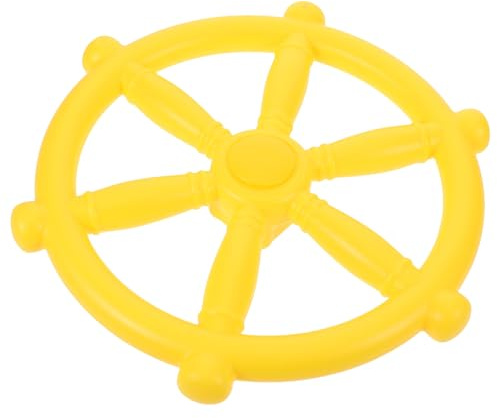 SUPVOX Pirate Ship Steering Wheel for Plastic Playground Accessory Outdoor Playhouse Treehouse Attachment Weatherproof Swing Set Wheel with Rounded Edges for Safe Backyard Fun