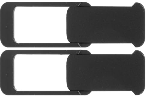 HIAKDOFT Laptop Kamera Abdeckung 2 Stück Privatsphäre Schutz Slide Cover Eckig Schwarz Für Computer Laptop Webcam Sichtschutz
