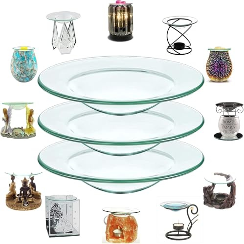 11.5cm Oil Burner Replacement Glass Dish – Universal Round Spare Bowl for Wax Melts, Essential Oils & Tealight Burners – Heat Resistant, Easy Clean, Clear Glass | HangerCraft (3)