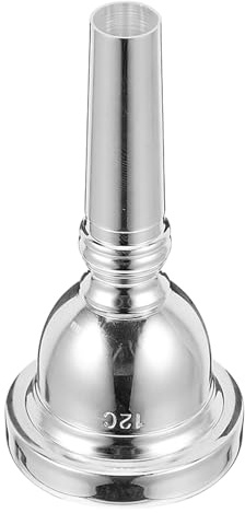 PAMINGONO Embouchure de Trombone Alto Plaquée Argent Embout Métallique pour Débutants et Professionnels de Rechange Pratique et Résistante