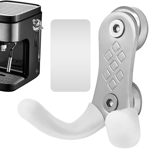 Magnetic Portafilter Holder for Breville Machine, Stainless Steel Portafilter Hanger & Tamper Stand, Space-Saving Coffee Bar Organizer with Silicone Protection