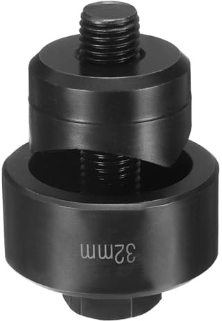QUARKZMAN Blechlochstanze 32mm, Wälzlagerstahl Präzisionsschnitt | Manuelles Ausschlagwerkzeug mit Sechskantschaft, Lochstanze Locher Locheisen Stanze Set für Metallplatten Spüle Edelstahl