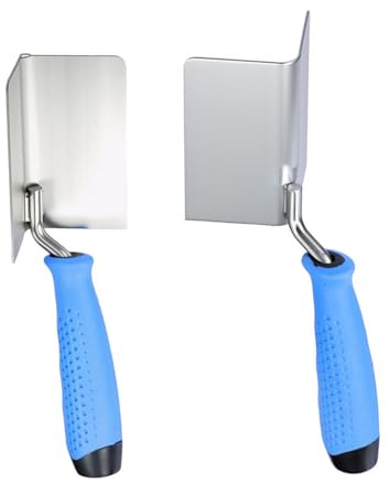 Spatola angolare professionale in acciaio inox per intonacatura e ristrutturazione degli angoli