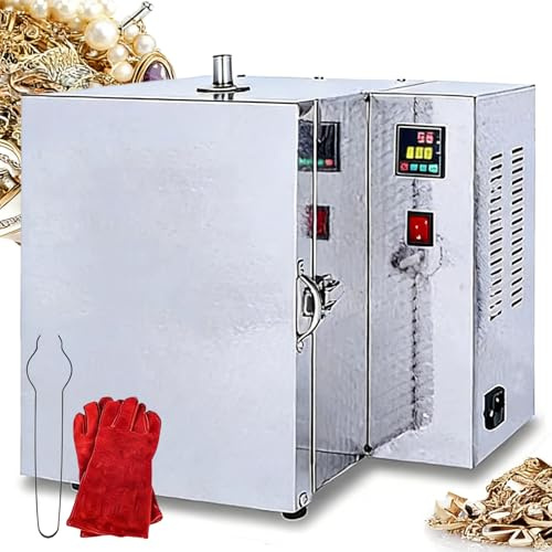 Forno Di Fusione, 1500 W Forno per Ceramica, Struttura a 3 Strati Rinforzata, Riscaldamento Su Quattro Lati, Con Display a LED, Controllo Della Temperatura a Segmenti, Temperatura Massima 800℃