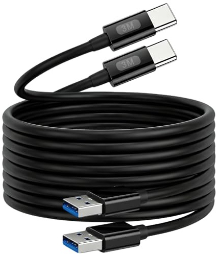 iPhone 15 16 17 Charger Cable 10 ft/3M,2-Pack 60W USB A to Type C Cable Long Charging Lead USBC Wire for iPhone 17Air/16 Plus/16e/15 Pro Max,iPad,Samsung Galaxy S23,S22,S21,S21+,Ultra,A53 A33