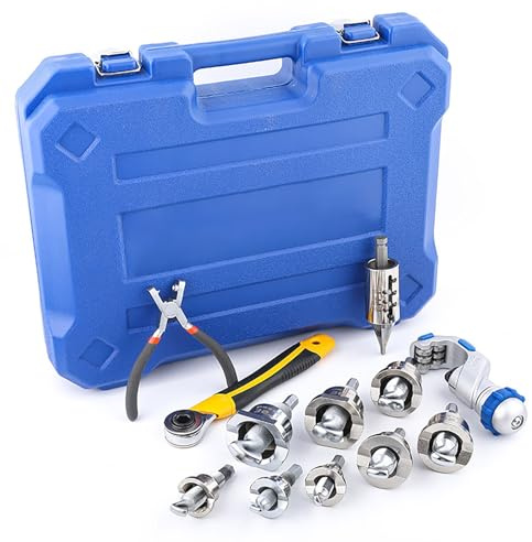 T-Shaped Hole Puller Kit, Copper Tube Tee Pipe Hole Reamer for 10-32mm, Tee Extractor Sets for Welding, Refrigeration, HVAC
