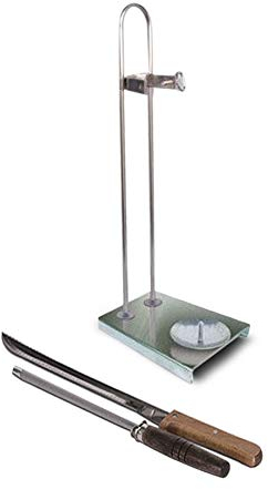 JAMONERO Vertical Acero Inoxidable + Regalo Cuchillo Y CHAIRA