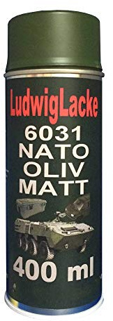 LudwigLacke NATO Oliv MATT 1 Spraydose 400ml RAL 6031 Profiqualität