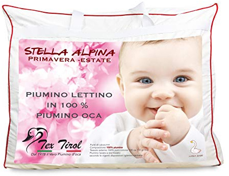 Piumino Tex Tirol © Stella Alpina da Lettino Estivo 100% Piumino Oca 100 gsm cm. 100 x 135 Leggero