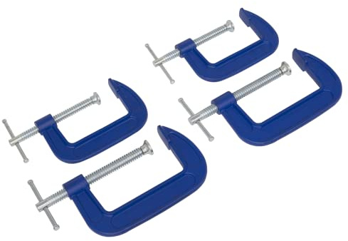 Sealey AK6003SET 75mm & 100mm - G-Clamp Set 4pc