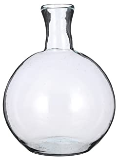MICA Decorations Lilou Vase Recycled glass-h31xd22cm dekorative Vasen, Mehrfarbig, einzigartig