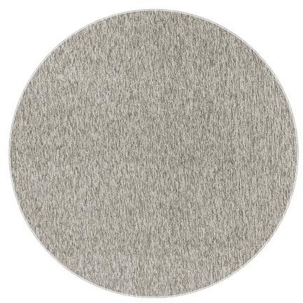 HomebyHome Runder Teppich 200 cm Beige, Einfarbiger Kurzflor Schlingenteppich für Wohnzimmer, Esszimmer oder offenen Wohnbereich, Modern, weich & pflegeleicht
