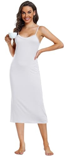 Sopesil Sottovesti da Donna Sottoveste Completa Senza Spalline Camicia da Notte Eleganti Mini Abiti Maniche Sexy