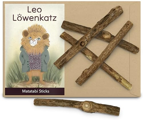 Katzenminze Sticks (Matatabi-Kausticks) sind das perfekte Katzenminze Spielzeug für Katzen. Die Kauhölzer für Katzen helfen bei der Zahnpflege