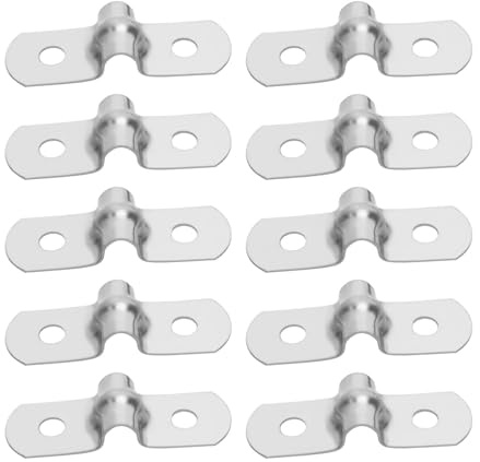 YINETTECH Lot de 50 colliers de serrage M5 en acier inoxydable 304 rigide en forme de U pour tuyau de canalisation fixe