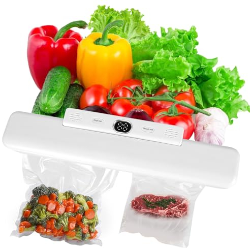 XCWTBL Machine Sous Vide Alimentaire,Machine Sous Vide Pour Aliments Secs Et Humides, 10 Sacs Sous Vide Inclus,Appareil De Mise Sous Vide Pour La Conservation Et La Cuisine, Compagnon Sous-Vide