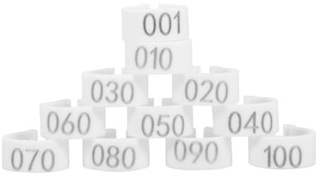 YARNOW 100stücke Tauben Fußringe Vogel Beinbänder Kunststoff Für Tauben Papageien Einfach Anbringen Entfernen Platzsparend Leicht