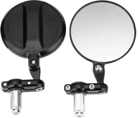 WKXTECZT Lenkerendenspiegel Für Ninja Z650 Z750 Z800 Z900 400 Motorrad Lenkerendspiegel Rückspiegel Rückspiegel Seitenansicht am Lenker