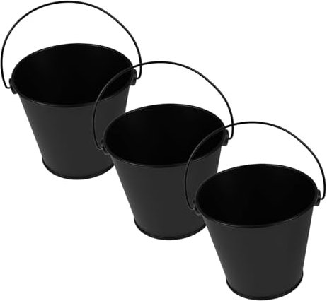 OFFSCH 3stücke Weißblech-öleimer Grillzubehör Barbecue-Eimer Fetteimer Grill-tropfeimer Grill-öleimer Weißblecheimer Wiederverwendbarer Weißblecheimer Eimer Zum Grillen Für Grillanwendung