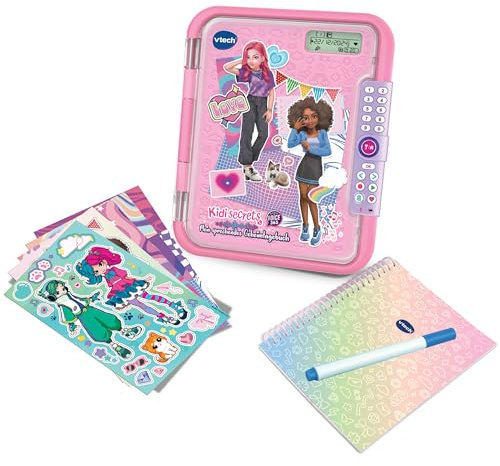 Vtech KidiSecrets – Magic Voice 365 – Das 2-in-1 Tagebuch für Sprachaufnahmen, kreative Spiele und persönliche Erinnerungen – Für Kinder von 6-12 Jahren