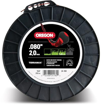 Oregon TerraMax Rasentrimmerfaden, 0,80 Zoll Durchmesser, 1,4 kg Spule (24–180)