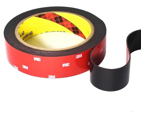 Doppelseitiges Klebeband Extra Stark (25mm * 4,5m, dicke 1.1mm),Hergestellt aus 3m VHB 5952, Hitzebeständig und wasserdicht für Auto, Zuhause und Büro