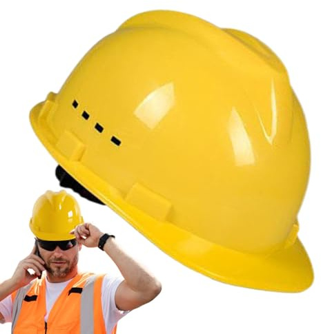 Chapeau de construction, chapeau de sécurité - Chapeau de protection ventilé Cool,Protecteur de tête réglable, équipement de construction pour plus de sécurité au travail