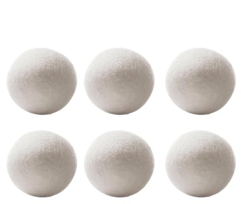 Duft: Weichspüler – natürlicher Weichspülerball – wiederverwendbar | Bio-Wollweichspülerball | Fussel- -Trocknerbälle | Wäsche-Weichmacherbälle | Trocknerbälle für Sens