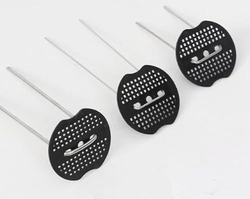 Lociban 50 Grapas de Jardín con 50 Arandelas, Grapas Césped Artificial, Grapas de Sujeción, Clavos de Acero Inoxidable Galvanizados, para Malla Antihierbas Valla, 150x40mm Ø2.5mm