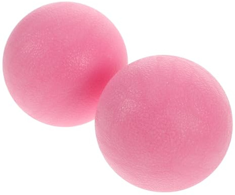 2 Stück Massageball aus Tpe Rosa für Yoga und Training | Sphärische Form, Myofasziale Anwendung, Kompakte Ausführung im Doppelpack