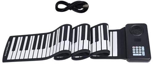 Tragbares Klavier mit 88 Tasten, Handrolle, elektronisches Klavier, Heimübung, Silikon, faltbar, Klavier, Musikunterricht, Werkzeug zum Geburtstag
