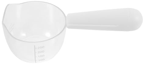 GRIRIW Cuchara para Comida Húmeda para Gatos Pinza, Cuchara Medidora De Plástico Transparente Escala, Tamaño Pequeño, Utensilio para Alimentación y Control De Porciones, Adecuada para Perros y Gatos