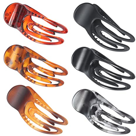 Healeved 6stücke Haarklauenclips Für Damen Kleine Haarspangen Als Zopfhalter Haargummi Für Langes Oder Dünnes Haar Flexibel Und Robust