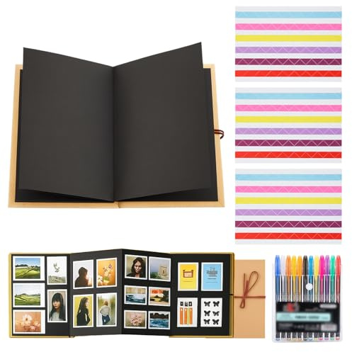 Album fotografico per fai da te, mini album fotografico fai da te, 18 x 12 cm, pratico scrapbook per ricordi, per lavori artigianali fatti in casa, regali di compleanno, regali di nozze