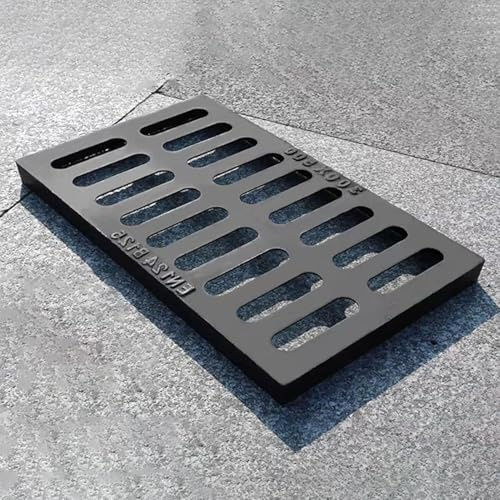 WaiDXn Grondaie Esterne in ghisa ad Alta Resistenza, coperture rettangolari for scarichi a Pavimento del seminterrato(50x35x3cm)