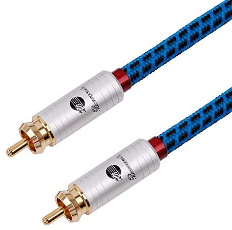 BOAACOUSTIC Digital kabel koaxial ljudfil cinch subwoofer kabel – Cinch RCA digital koaxialkabel 75 ohm S/PDIF digital ljudkoaxialkabel för subwoofer AV-mottagare, förstärkare, hemmabio 1 m