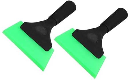 UTHCLO 2 Pezzi Raschietti Pellicola Gel Bovino Spatole Montaggio Pellicole Adesive Design Ergonomico e Delicato per Vetri e Colore Verde