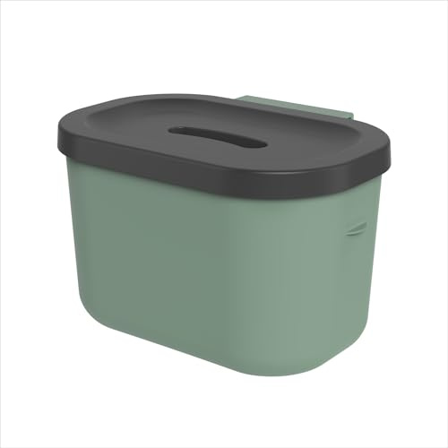 Rotho Salsa Biomülleimer Küche 3,2 L Bio Mülleimer mit Deckel Kunststoff | Komposteimer Küche, Rotho Mülleimer, Bio Mülleimer Küche, integrierte Hängevorrichtung, 3,2 L, Kunststoff, Deckel, kompakt