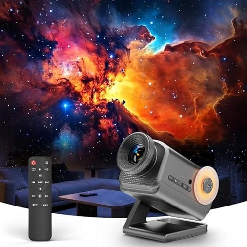 Dnenellr Proiettore Stelle Soffitto 3D Galaxy HD, Planetario Proiettore Professionale con Altoparlante Bluetooth, 60 Temi, Lampada Aurora Boreale per Camera Bambini e Adulti Regalo (Gris)