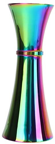 Haofy Jigger Doble Cóctel Acero Inoxidable 304 Boca Ancha Diseño Grueso 154 a 158 G Herramienta de Medición de Alcohol para Camareros Bares en Casa Clubes (COLORFUL)