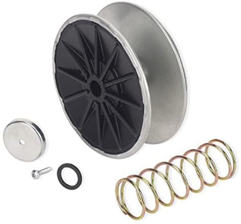 Auratrove Kit de polea variadora de transmisión secundaria para cortacésped D105 E100 X105 X106 con resorte y tornillo